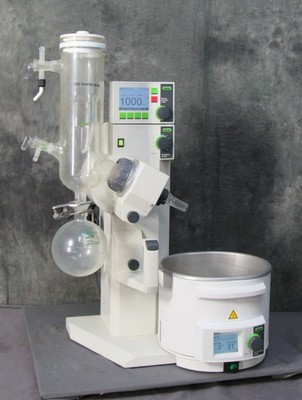 Buchi R-210 Evaporator w/ V-850 Vac Control, B-491 Bath, Dry Ice Condenser