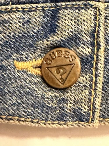 Vintage 80s GUESS Georges Marciano Denim Jacket Flying High Soutache Rope Trim L image 17