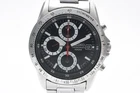 Seiko 7T92-0DW0 Chronograph Black Dial Date Quartz Men's Vintage Watch JAPAN