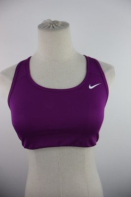 NIKE Damen Canotta Crop Top Lila M Regular Kurzarmlos Vintage T-Shirt