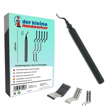 Profi Handentgrater + 11 Klingen 360° für Metall Kunststoff Edelstahl Entgrater