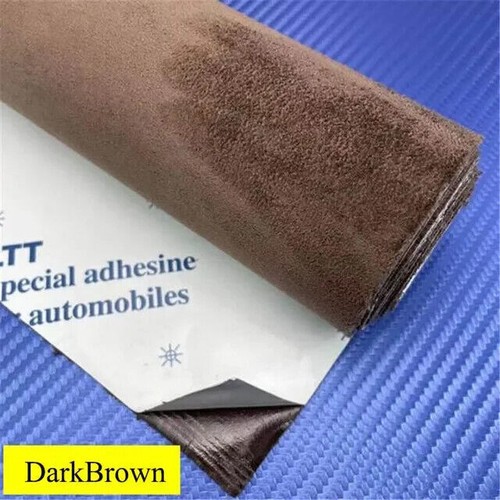 Self Adhesive Faux Suede Fabric Wrap Film Sticker Leather Cloth Car Decoration - Picture 21 of 25