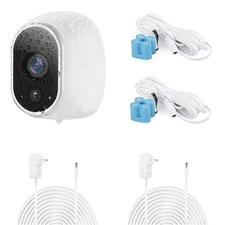 2Pack Power Adapter Compatible with Arlo Replace CR123A , with 25Feet/7.5m