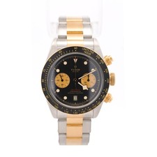 Tudor Black Bay Chrono S&G 79363N 41mm Black Dial Two Tone Watch Full Set