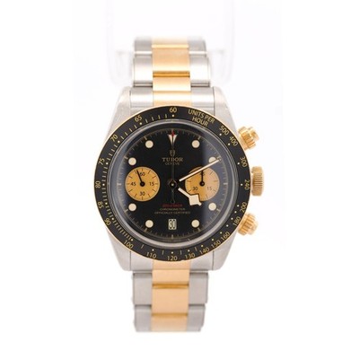 Tudor Black Bay Chrono S&G 79363N 41mm Black Dial Two Tone Watch Full Set