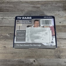 TV Ears Wireless Black Version 5.0 Voice Clarifying Listening