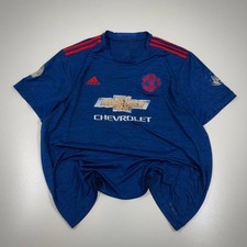 Manchester United Ibrahimovic Men's Blue and Navy T-shirt