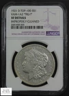 1921 D VAM-1A TRU_T Top-100 Morgan Silver Dollar $1 NGC XF Details - Imp Cleaned
