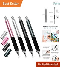 Capacitive Stylus Pen 4 Pack Aluminum Fine Point Touch Screen for iPad/iPhone...