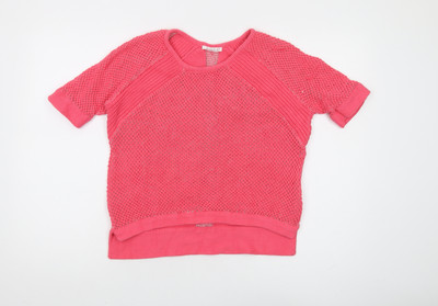 Duffy Damen Pullover Pulli rosa XS offen
