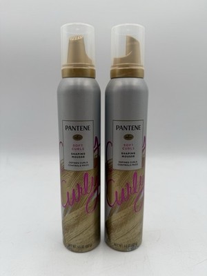 Pantene Pro-V Curly Soft Curls Shaping Mousse 6.6 oz Lot Of 2 New
