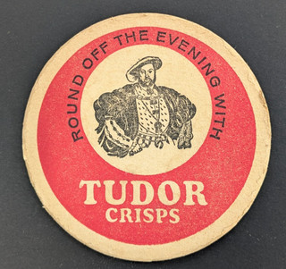 BEER MAT Tudor Crisps