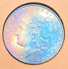 1878-S Morgan Dollar 🌈 Rainbow Toned 🪞 Deep Prooflike Mirrors • WOW