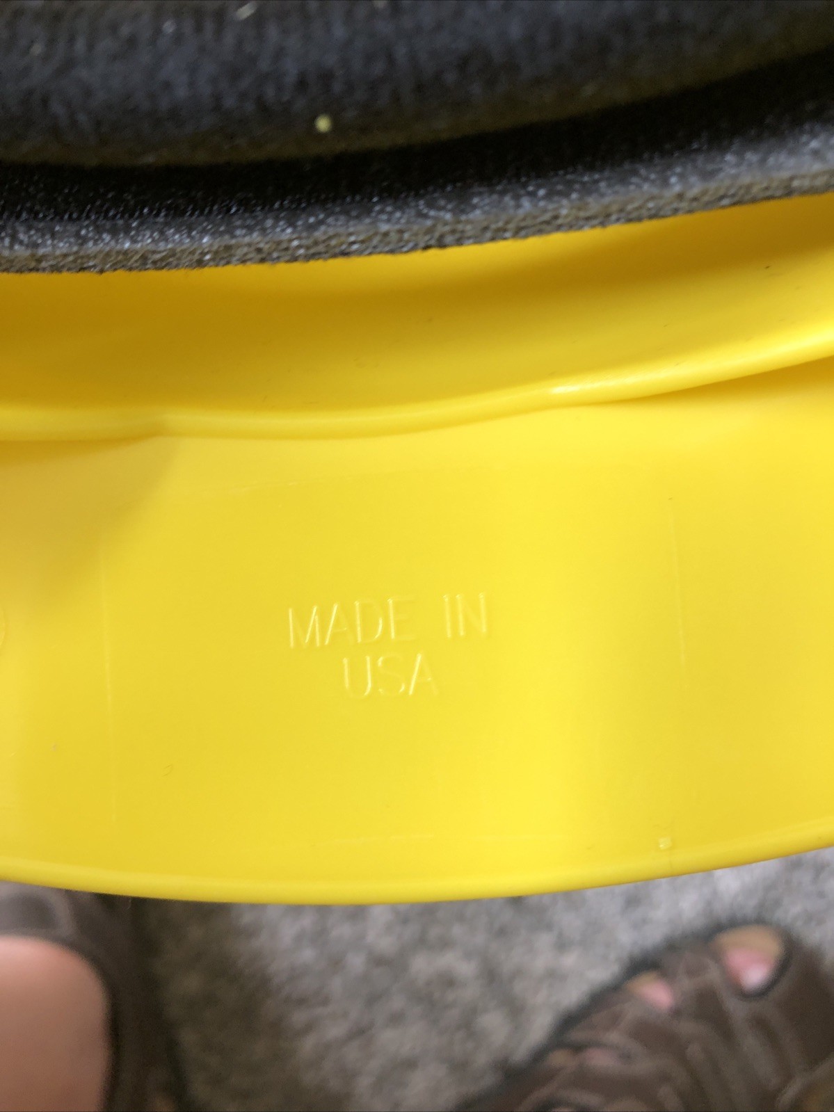 Honeywell NORTH Safety Hard Hat Helmet A49R Yellow Ratchet Full Brim NOS