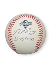 Max Muncy Signed Autographed  2025 WS Baseball 25 WS Champs Dodgers MM Holo JSA
