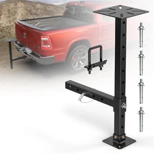 Heavy-Duty Hitch Mount Vise Plate/Bench Grinder Stand Work Table 9.45”x9.45”,...