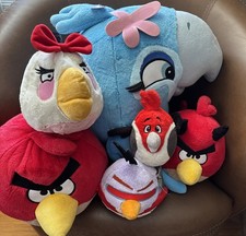 Angry Birds Plush Lot Matilda, Devil, Pedro, Chuck Lazer, Rio Jewel, Red Bird