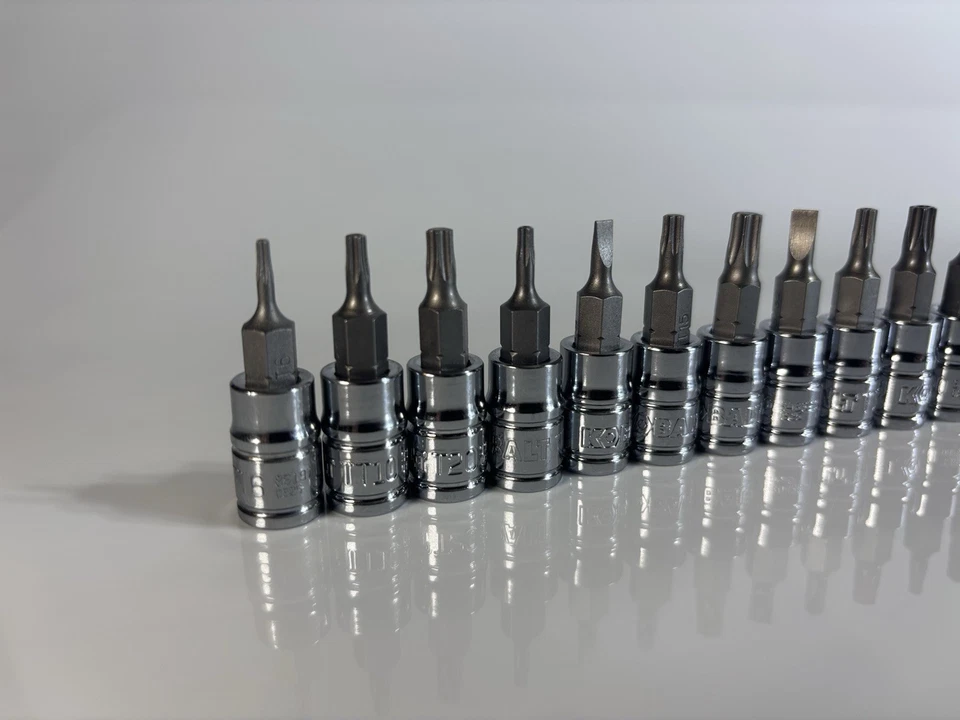 Kobalt 36pc Nut Driver Bit Set 1/4” & 3/8” Drive Torx Hex Bit Sockets - Image 2 of 4