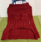 7th Hudson Large Dog Cable Cozy Turtle Neck Sweater Wine Color — photo 1