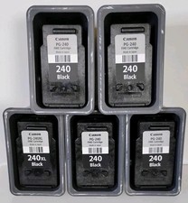 Canon Empty PG 240XL PG 240 Black Ink Cartridges Lot of Five