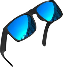 Mens Oversized Sunglasses XL Big Head Fit, Extra Wide Frame Sunglasses for Men,
