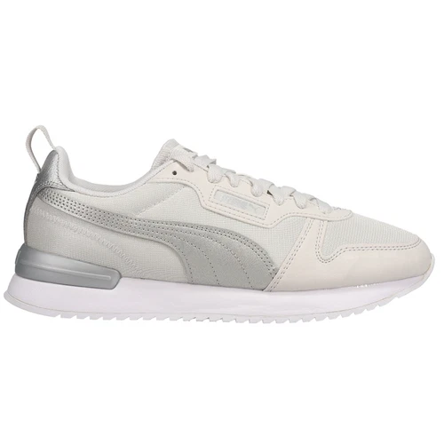 Puma R78 scarpe casual sneakers pop stringate metallizzate donna bianche 381070 02