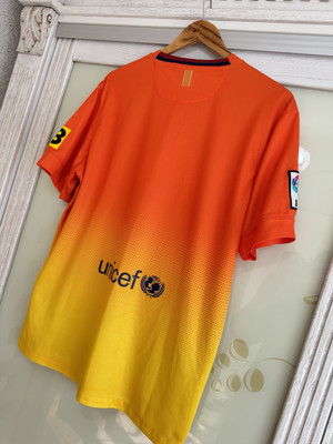 Maillot Extérieur FC Barcelone 2012-2013 - Taille L - Orange - Occasion Bon état