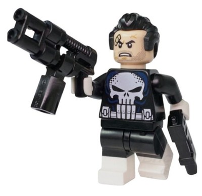 LEGO  MARVEL Spider-Man Daily Bugle The Punisher Minifigur sh0722 Set 76178 Neu