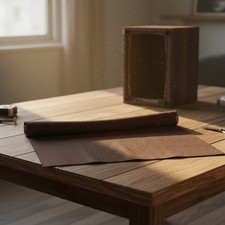 Luxury Brown Acoustic Speaker Grill Cloth - 55x40 in, Scratch-Resistant Fabric