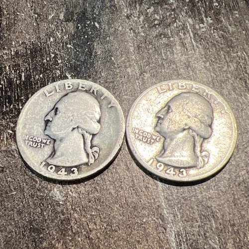 1943 D mint Denver Washington Quarter  90% Silver Business Strike US Coin