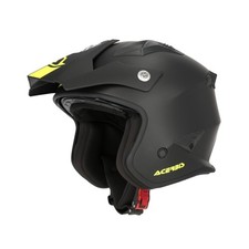 Acerbis Jet Helmet Aria 2206 Matte Black/Fluorescent Yellow Motorcycle Scooter