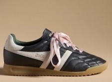 Gola x Anthopologie Stadium Quilted Sneakers Black/Pink/Green Women  s 7 NEW 125