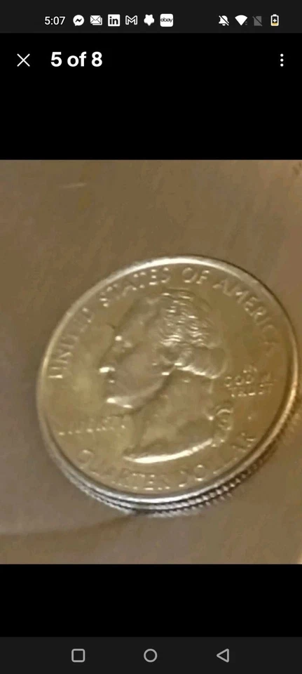 Gold  State Quarter  error coin - Image 4 of 4