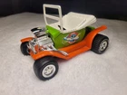 Vintage Tonka Thunder Hubs T-Bucket Hot Rod Green Orange Made in USA Toy Car