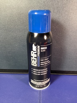 #ad BEHR PREMIUM BEYOND NAVY FLAT INTERIOR EXTERIOR SPRAY PAINT amp; PRIMER 12 oz. $11.96