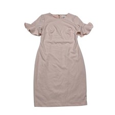 Calvin Klein | Pink Short Sleeve Knee Length Sheath Dress | Women's Size 4