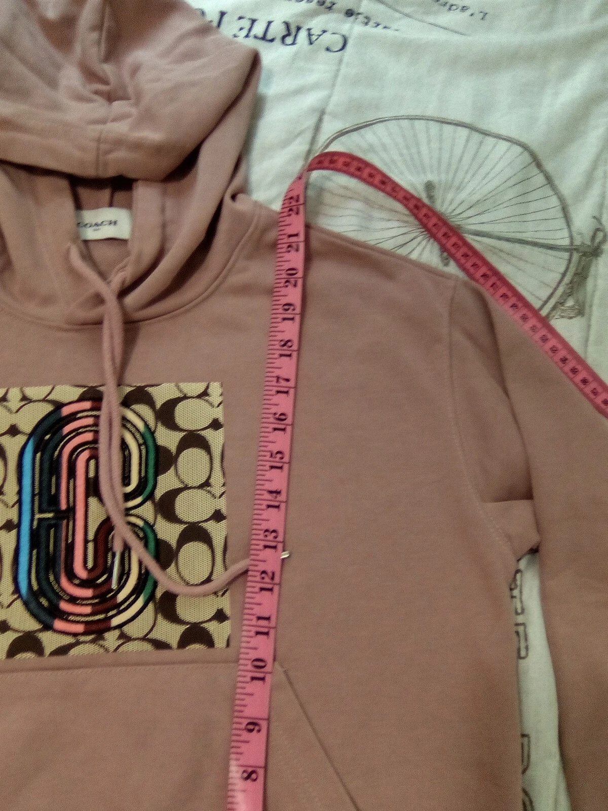 Coach Felpa Donna con Cappuccio Taglia Media Edizione Limitata Multicolore