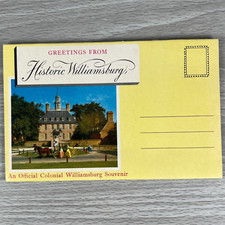 Vtg Colonial Williamsburg Souvenir Booklet Photos Capital Colony of Virginia