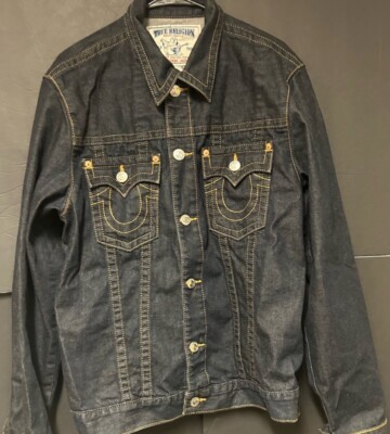 TRUE RELIGION ネイビー デニムジャケット XS 中古・古着通販】TRUE RELIGION (トゥルー レリジョン) デニム