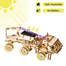 ROKR 3D Puzzle Wooden Model Building Kits Spacing Solar Hunting Energy Toy Boys