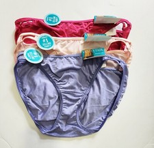 3 Vanity Fair Illumination Bikini Panty Multi 18108 Sz 7/L - NWT