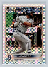 2022 Topps Chrome Willi Castro X-Fractor Refractor   #173 Detroit Tigers