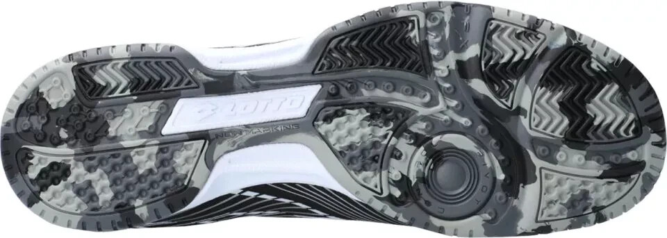 Scarpe tacchetti calcio uomo Lotto Tacto 250 ID tutte nere bianche grigio freddo taglia 9 5 nuove con scatola