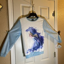 Disney Girls XL EXTRAL LARGE 16 Sweater Fleece Lightweight Frozen 2 Pullover Fit