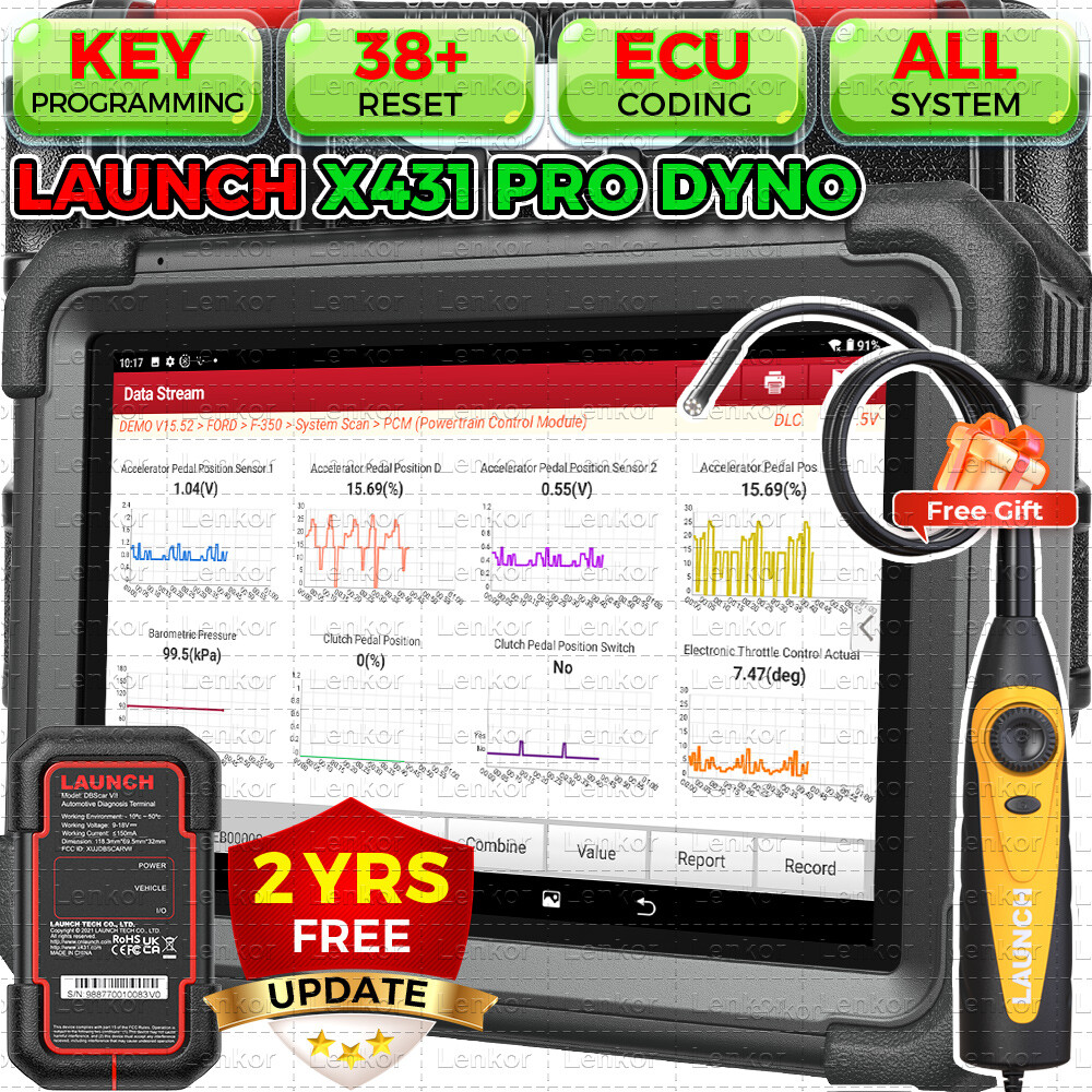 LAUNCH X431 PRO5 Car Diagnostic Tools with Heavy Duty Truck Software and Adapters for 12V and 24V LAUNCH X431 PRO5 Car Diagnostic Tools with Heavy Duty Truck Software and Adapters for 12V and 24V