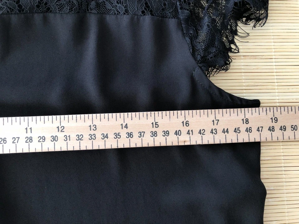 BRIXON IVY женщин M черный кружевной крышка рукава замочная скважина блузка или топ - Изображение 3 из 4