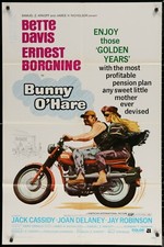 BUNNY O'HARE Bette Davis Ernest Borgnine 1971 1-SHEET 1967 MOVIE POSTER 27 x 41