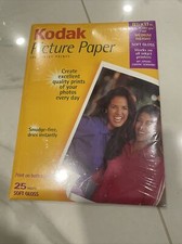 Kodak Soft Gloss Picture / Photo Paper - 8 1/2" x 11" NEW 25 Sheets
