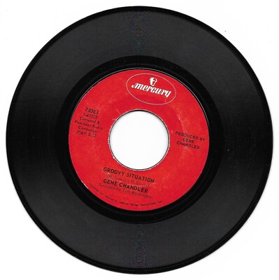Gene Chandler: ''Groovy Situation'' / ''Not The Marrying Kind'' - VG+ '70 plays NM!