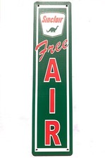 SINCLAIR Oil FREE AIR METAL SIGN WALL PLAQUE Retro Tin Man Cave Garage 40x10cm